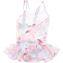 Badedragt m. Flamingomotiv 74-80