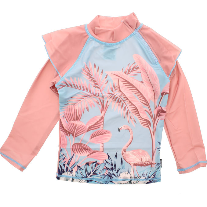 Swimpy UV Strandtrøje 122-128 Flamingomotiv