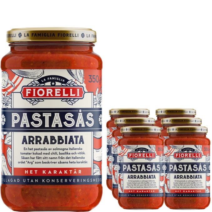 Fiorelli Pastasauce Arrabbiata 6-pak