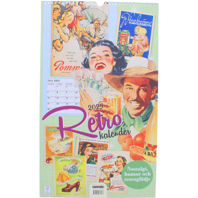 Bokförlaget Semic Retrokalender 2025