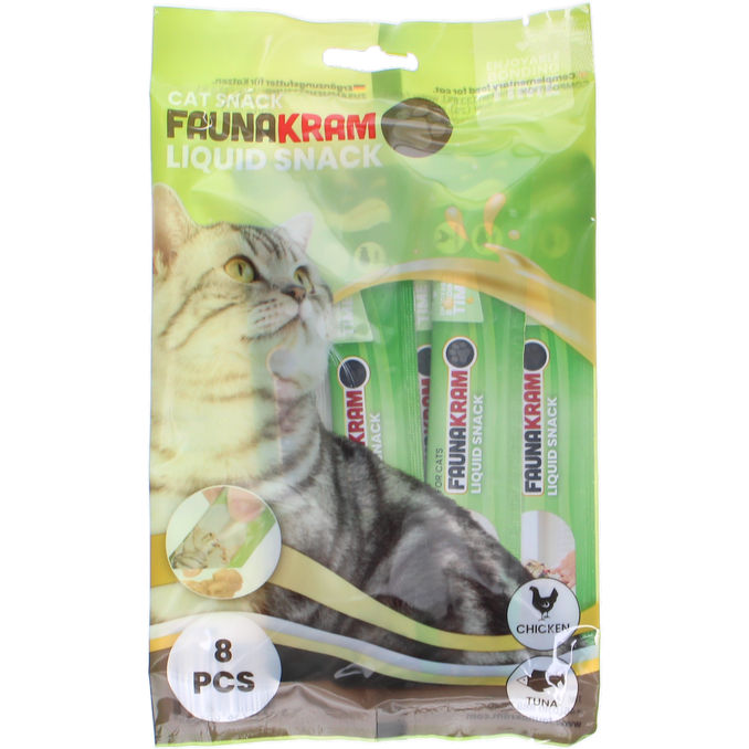 Faunakram Flydende Kattensnacks Chicken & Tuna