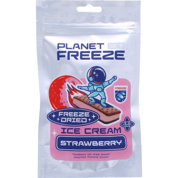 Planet Freeze Frystorkad Glass Strawberry