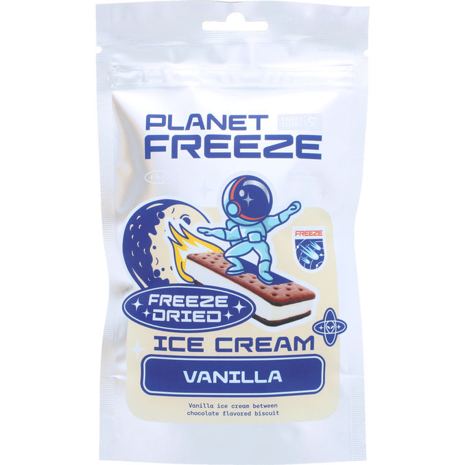 Planet Freeze Pakastekuivattu Jäätelö Vanilia