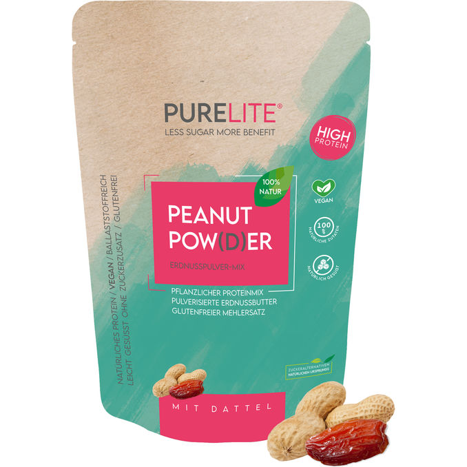 purelite PURELITE Peanut Pulver mit Dattel