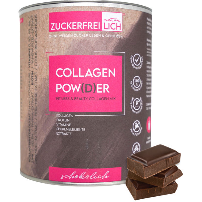 ZUCKERFREIlich Collagen Pulver Schokolich mit Vitaminen