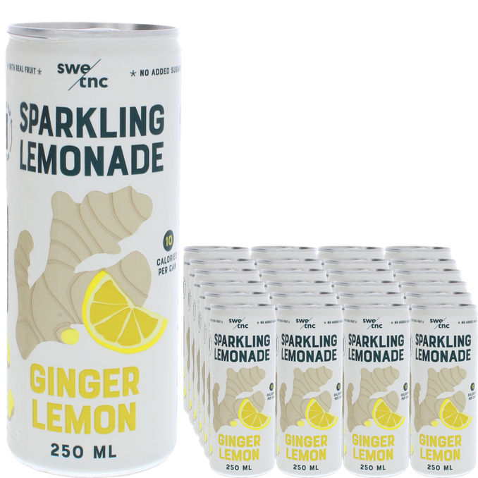 Swedish Tonic Sparkling Lemonad Ingefära 24-pack