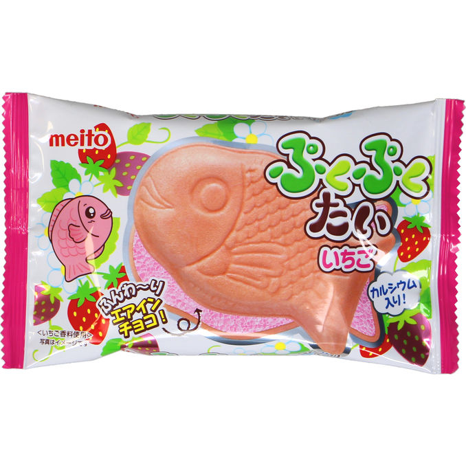Meito Kalanmuotoinen Keksi Mansikka
