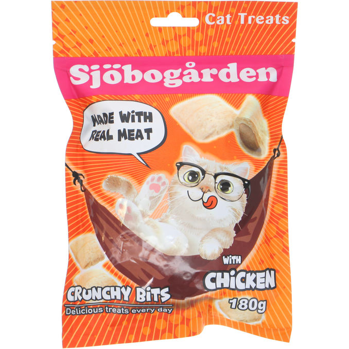 Sjöbogårdens Kattgodis Crunchy Bits Kyckling