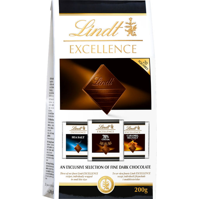 Lindt Excellence Mørk Chokolade Minis 200 g