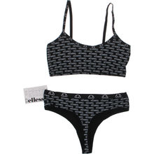 Bralette & G-streng Str. XS Sort