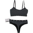 Ellesse Bralette & Hög String Stl. M Svart
