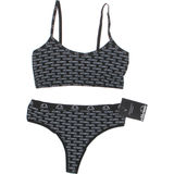 Ellesse Bralette & Hög String Stl. L Svart