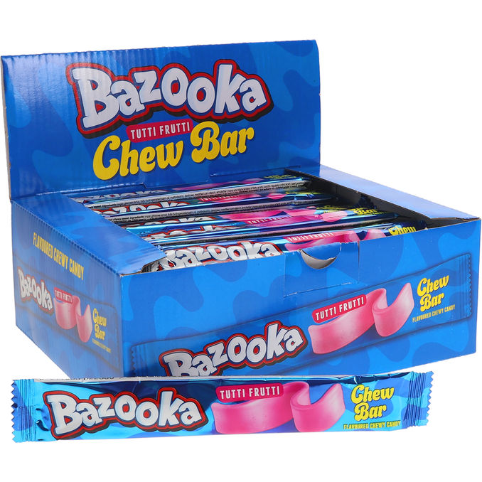 Bazooka Chewy Tutti Frutti Bars 60-pak