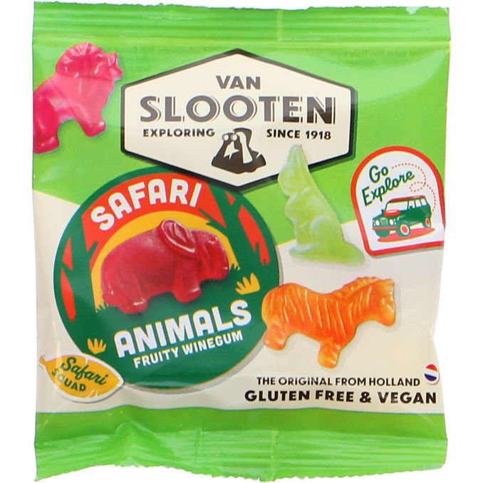 Van Slooten Safari Animals Vingummier 20 g