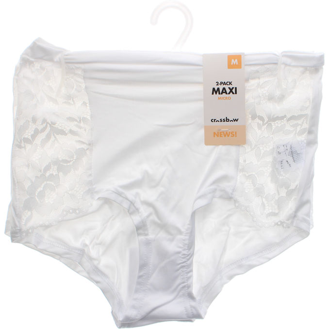 CROSSBOW Alushousut Maxi M Valkoinen 2-pack