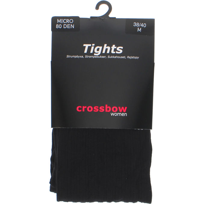 CROSSBOW Sukkahousut Ribbed 38-40 Musta