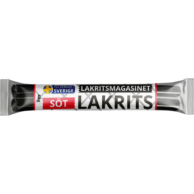 Lakritsmagasinet Sød Lakridsstang 48 g