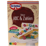Mindestens haltbar bis: 31.01.2026 Dr. Oetker Backdekor ABC & Zahlen