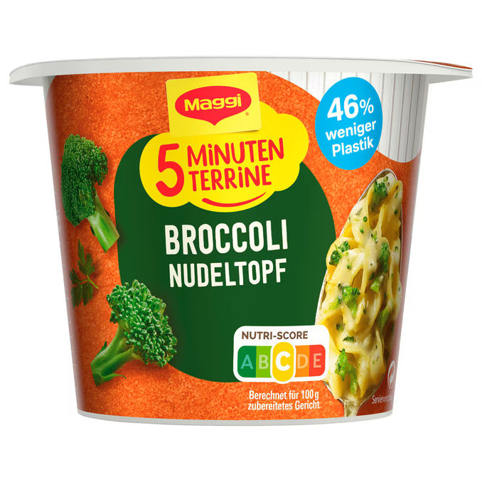 Maggi 5 Minuten Terrine Broccoli Nudeltopf