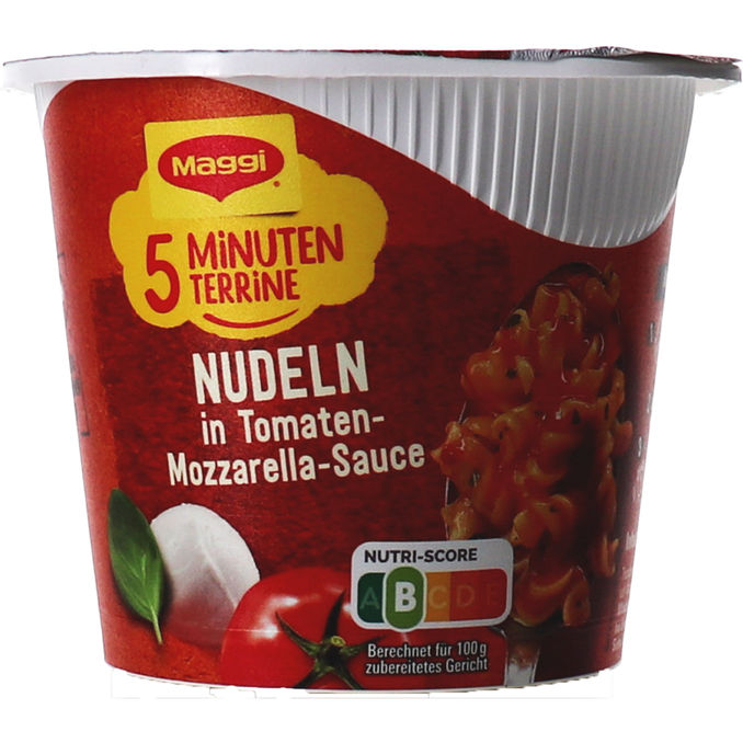 Maggi 5 Minuten Terrine Nudeln Tomate Mozzarella