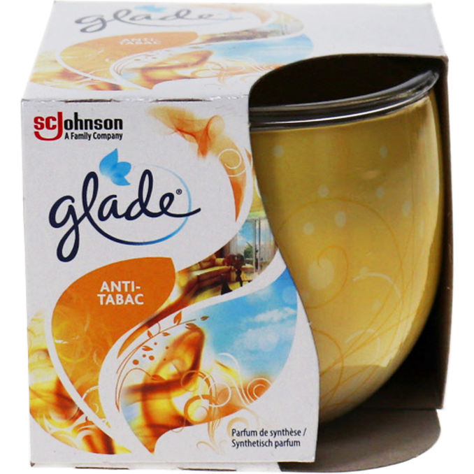 Glade Duftkerze mit Dekorfolie Anti Tabac
