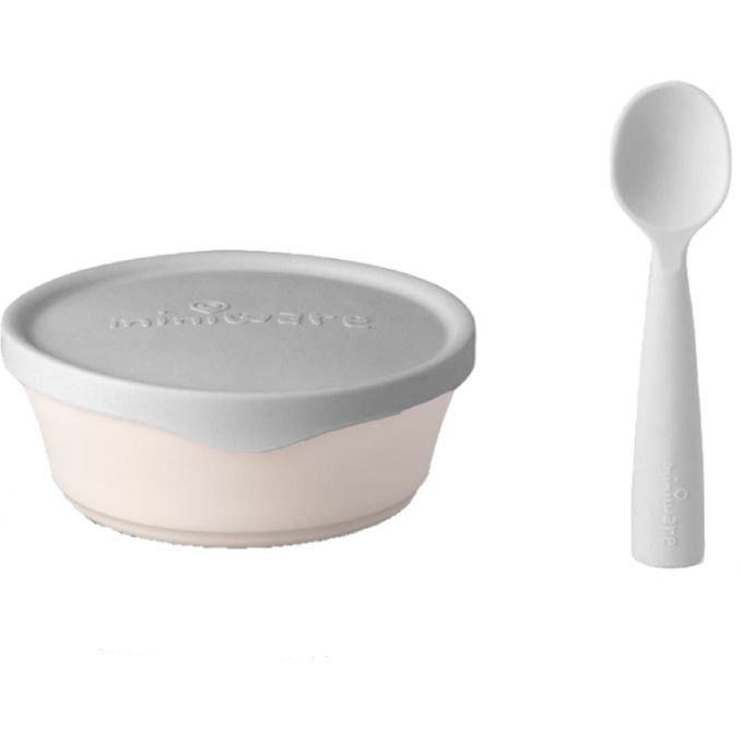 Miniware First Bites Set Grey | 4 pcs