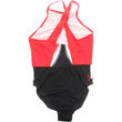 Speedo Baddräkt Stl. 44 Röd/Vit/Svart Highneck Crossback