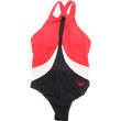 Speedo Baddräkt Stl. 42 Röd/Vit/Svart Highneck Crossback