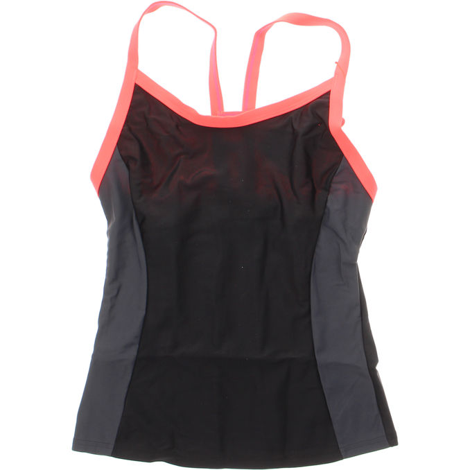 Speedo Tankini Top Stl. 36 Svart & Rosa