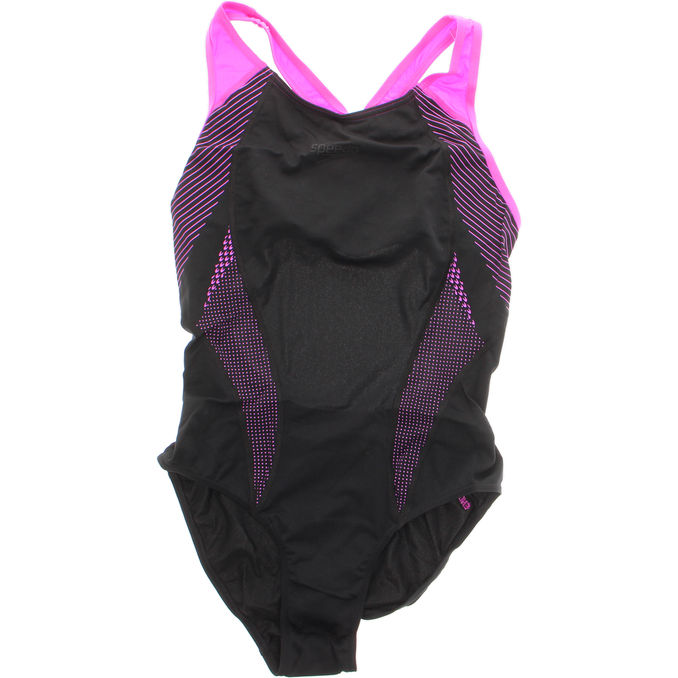 Speedo Badedragt Laneback Neon 38