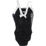 Speedo Badedragt Muscleback Sort/Hvid Str 34