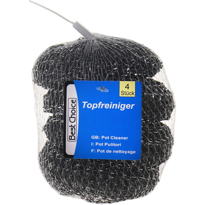 Best Choice Topfreiniger Metall, 4er Pack