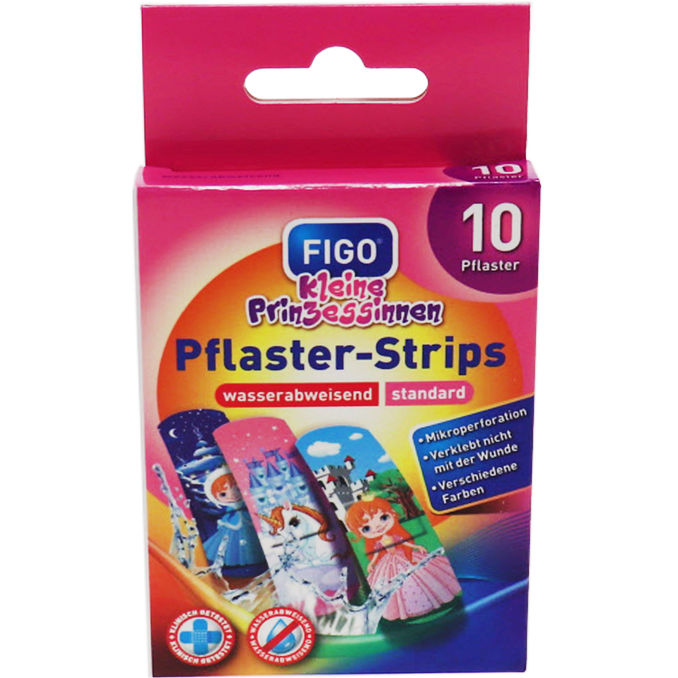 Figo Wundverband Kinder Pflaster Strips Prinzessin