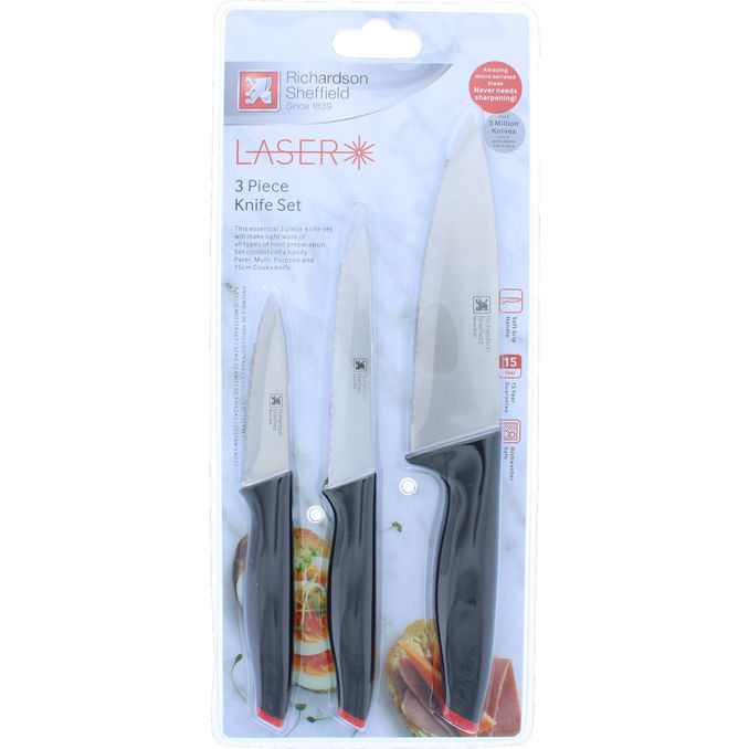 Richardsson Sheffield Laser Knivset 3-pack