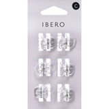 Ibero Haarklammer Transparent, 6er Pack