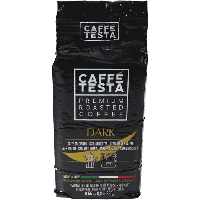 Caffe Testa Gemahlener Kaffee Dunkel Geröstet