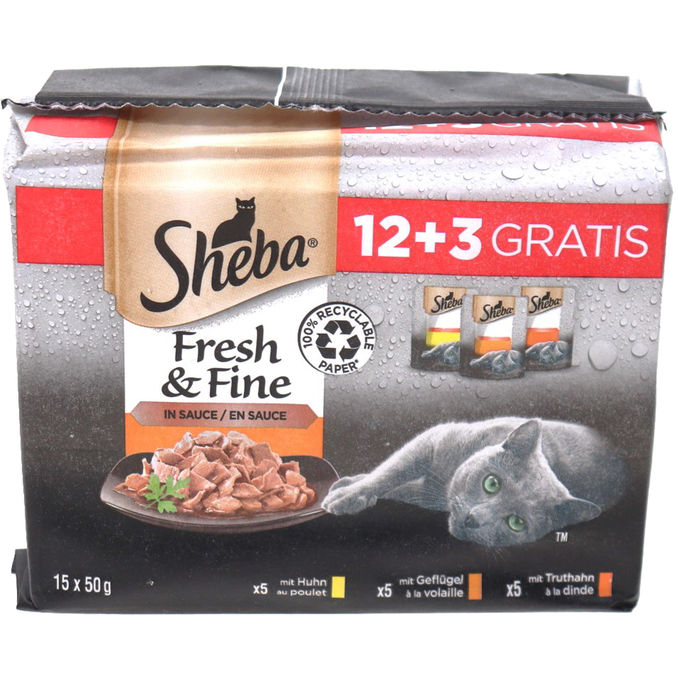 Sheba Portionsbeutel Geflügel, 15er Pack