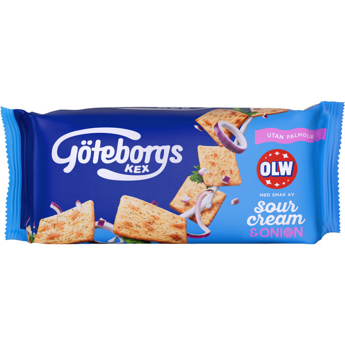 Göteborgs kex OLW Sourcream & Onion Kiks 74 g