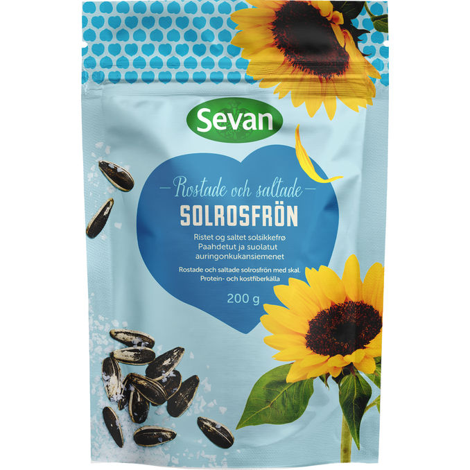 Sevan Solsikkefrø Ristede & Saltede 200 g