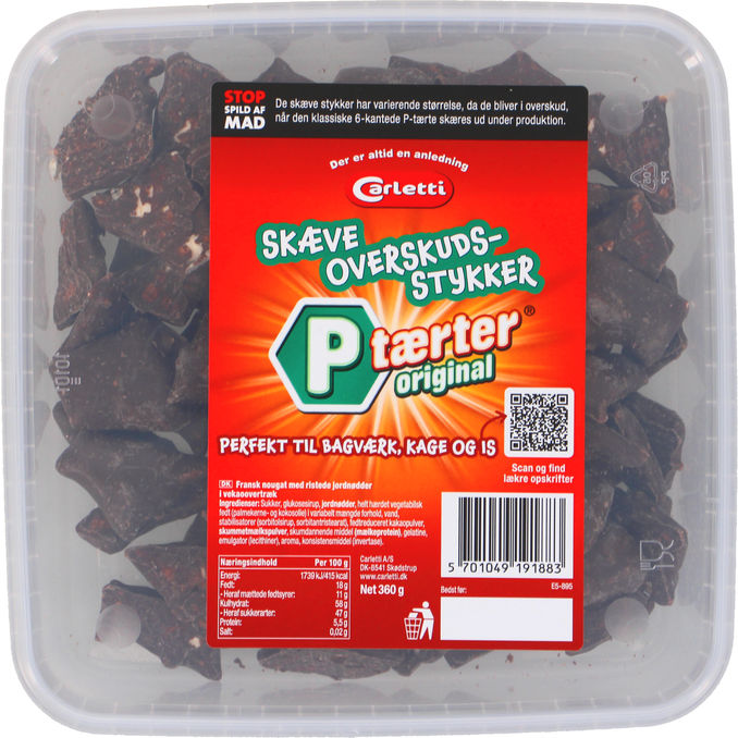 Carletti P-tærter Original Overskudsstykker 360 g