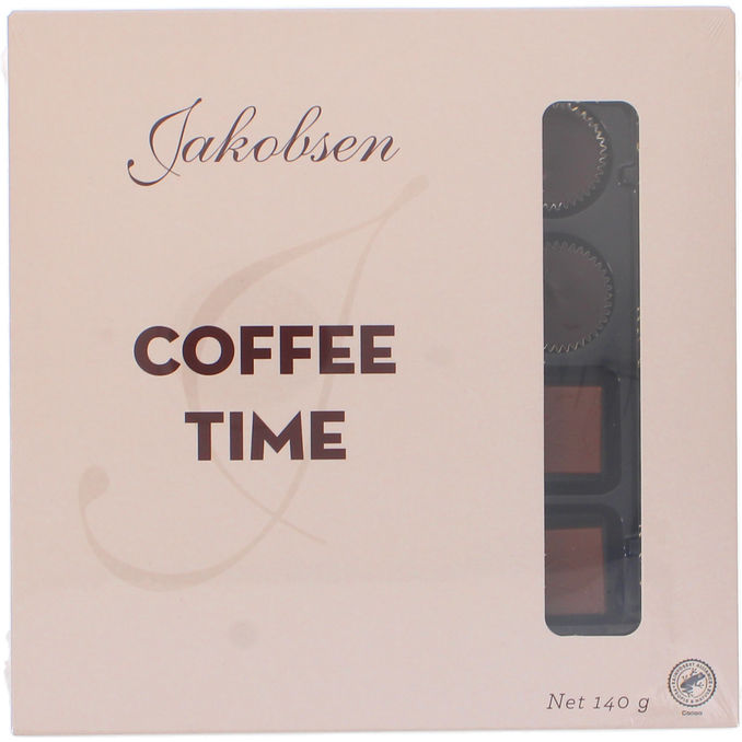 Jakobsen Coffee Time Chokoladeæske 140 g