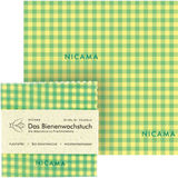 NICAMA Bienenwachstuch Klassisch Grün M