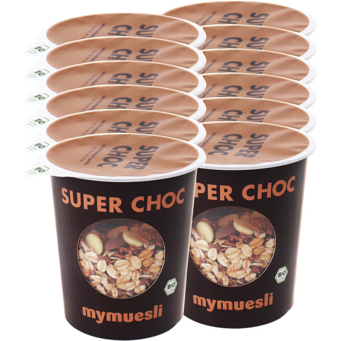 mymuesli2go BIO Super-Choc-Müsli, 12er Pack