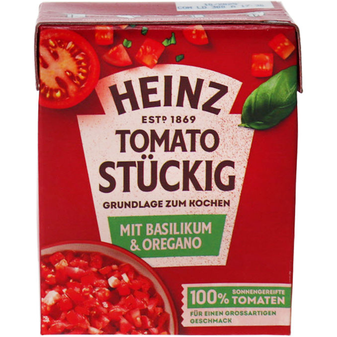 Heinz Tomato Stückig Basilikum & Oregano