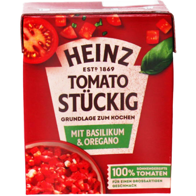 Heinz Stückige Tomaten Basilikum & Oregano