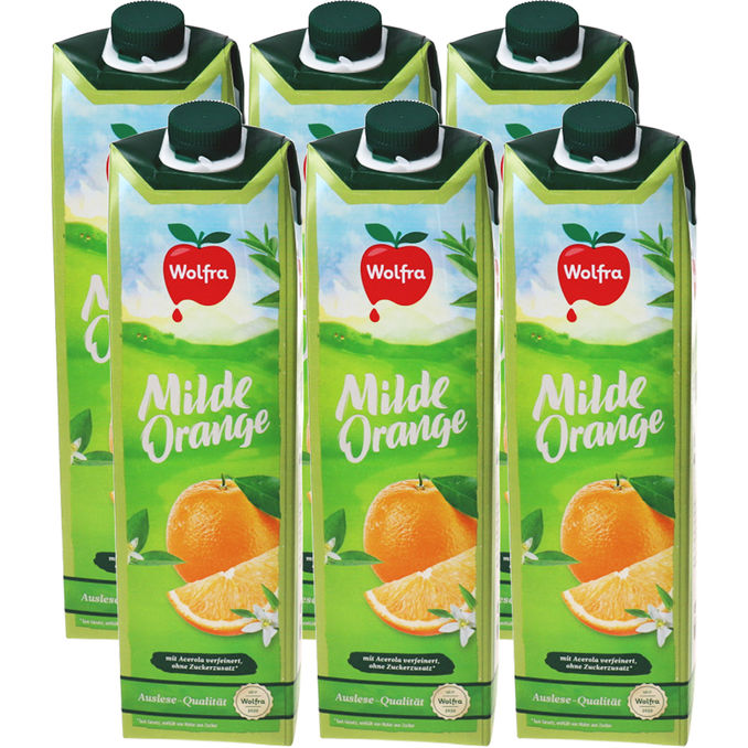 Wolfra Milde Orange, 6er Pack