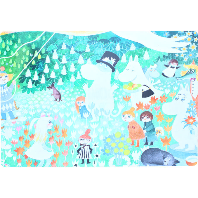 Moomin Mumi-dækkeserviet Lysegrøn