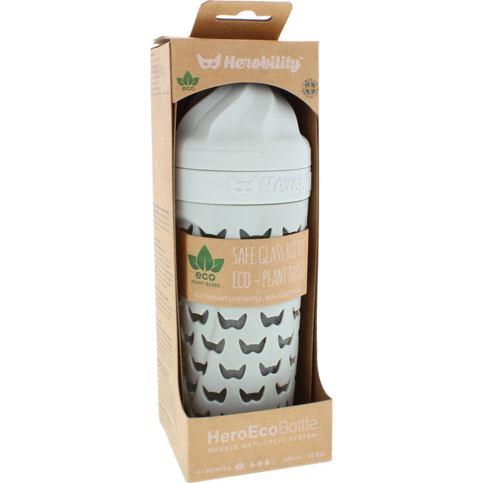 Herobility Nappflaska 320ml Mist Grey