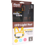 Save Lives Now Flash LED Light Vest Stl. S Gul