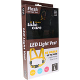 Save Lives Now Flash LED Light Vest Stl. L Gul